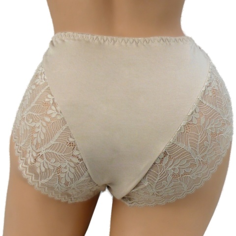 PEŁNE FIGI majtki DAMSKIE BEŻOWE 4XL 7707 Dorimodes