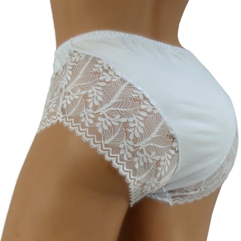 PEŁNE FIGI majtki DAMSKIE BIAŁE 4XL 7707 Dorimodes