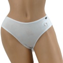 Stopki Jednolite Majtki Bawełniane Figi Młodzieżowe stópki L/XL białe
