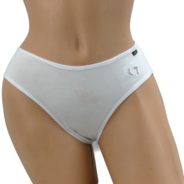 STOPKI BAWEŁNIANE MAJTKI MŁODZIEŻOWE L/XL białe 60173