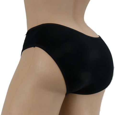 Stopki Jednolite Majtki Bawełniane Figi Młodzieżowe stópki S/M czarne