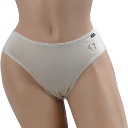 Stopki Jednolite Majtki Bawełniane Figi Młodzieżowe stópki S/M beżowe