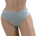 Stopki Jednolite Majtki Bawełniane Figi Młodzieżowe stópki S/M szare