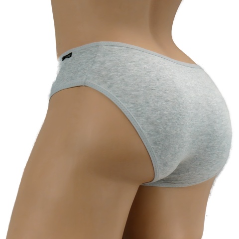 Stopki Jednolite Majtki Bawełniane Figi Młodzieżowe stópki S/M szare
