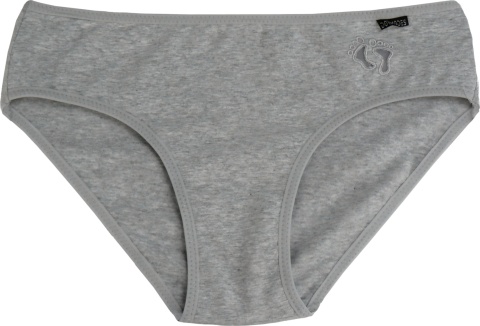 Stopki Jednolite Majtki Bawełniane Figi Młodzieżowe stópki S/M szare