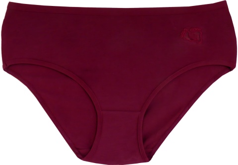 STOPKI BAWEŁNIANE MAJTKI figi DAMSKIE STÓPKI XL bordowe
