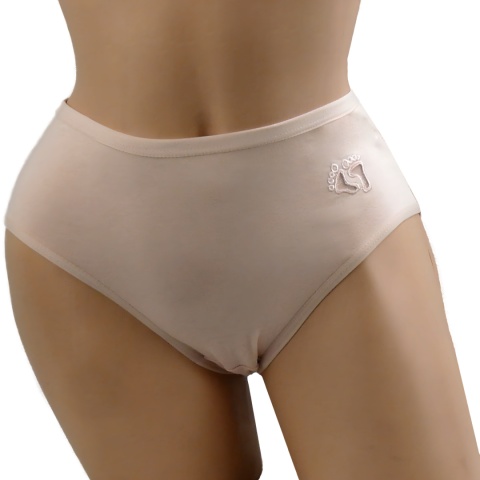 STOPKI BAWEŁNIANE MAJTKI figi DAMSKIE STÓPKI 3XL beżowe