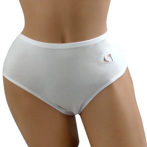STOPKI BAWEŁNIANE MAJTKI figi DAMSKIE STÓPKI XL białe