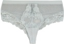 STRINGI BRAZYLIANY MAJTKI DAMSKIE figi KORONKOWE E5135 XL ecru