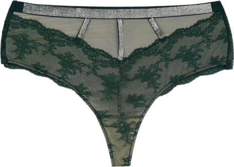 WYSOKI STAN DAMSKIE BRAZYLIANY 3XL zielone E5162E