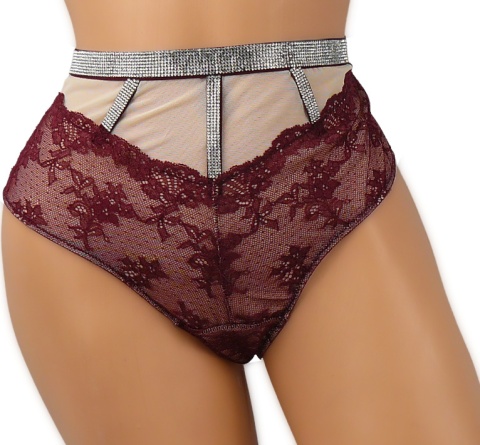 WYSOKI STAN DAMSKIE BRAZYLIANY XL czarne E5162E