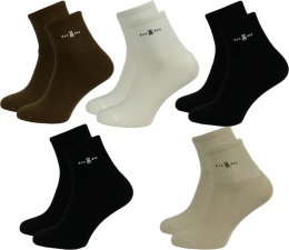 5x GŁADKIE SKARPETY BAWEŁNIANE DAMSKIE AURA.VIA 35-38