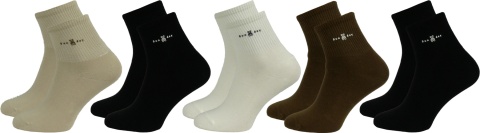 5x GŁADKIE SKARPETY BAWEŁNIANE DAMSKIE AURA.VIA 38-41