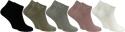 5x GŁADKIE krótkie SKARPETKI BAMBUSOWE damskie roz. 39-42 COSAS