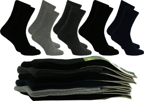 5x męskie MIX KOLORÓW SKARPETY BAMBUSOWE AURA.VIA 39-42