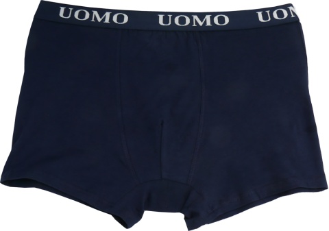 BOKSERKI MĘSKIE gładkie BAWEŁNIANE Majtki UOMO granatowe 3XL
