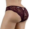 KORONKOWE MAJTKI DAMSKIE SEKSOWNE FIGI M bordowe