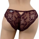 KORONKOWE MAJTKI DAMSKIE SEKSOWNE FIGI M bordowe