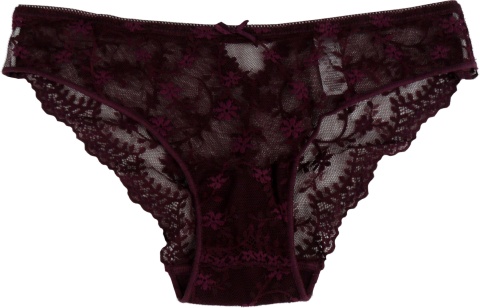 KORONKOWE MAJTKI DAMSKIE SEKSOWNE FIGI M bordowe