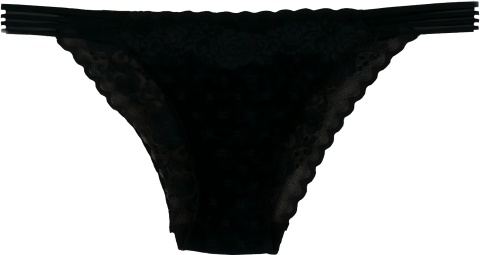 LULALO 179-A KORONKOWE MAJTKI BRAZYLIANY czarne XL