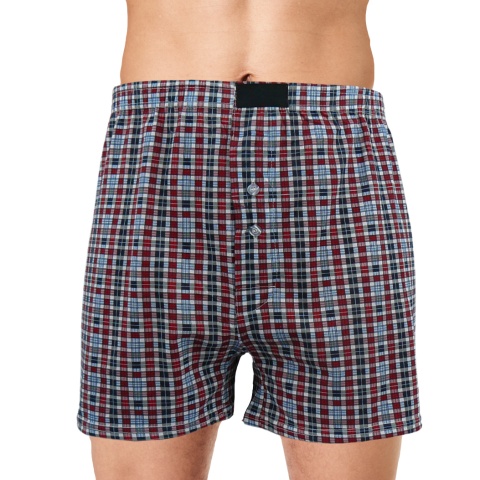 LUŹNE majtki WYGODNE BOKSERKI MĘSKIE DO SPANIA 100% bawełna 4XL czerwone