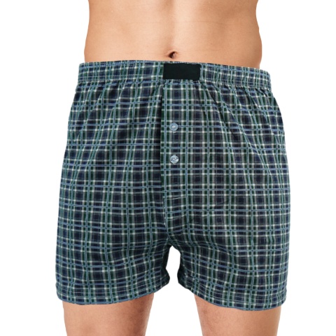 LUŹNE majtki WYGODNE BOKSERKI MĘSKIE DO SPANIA 100% bawełna 4XL zielone