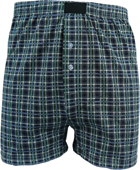 LUŹNE majtki WYGODNE BOKSERKI MĘSKIE DO SPANIA 100% bawełna 2XL zielone