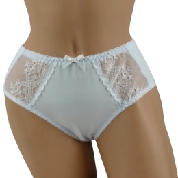 MAJTKI DAMSKIE KORONKOWE FIGI BAWEŁNIANE XL białe 370