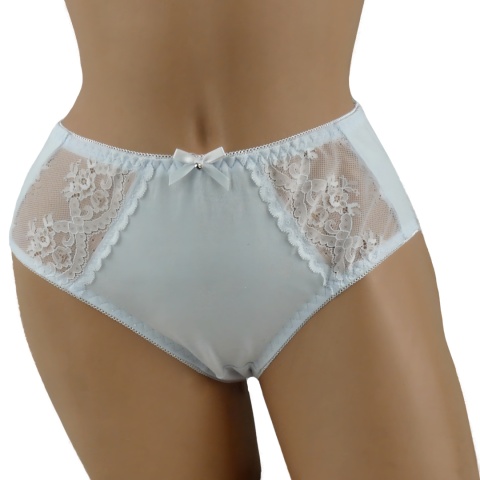 MAJTKI DAMSKIE KORONKOWE FIGI BAWEŁNIANE XL białe 370