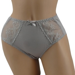 MAJTKI DAMSKIE KORONKOWE FIGI BAWEŁNIANE 2XL fango 370