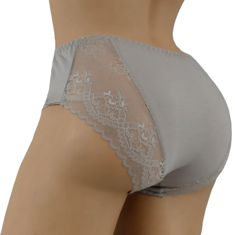 MAJTKI DAMSKIE KORONKOWE FIGI BAWEŁNIANE 2XL fango 370