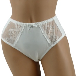 MAJTKI DAMSKIE KORONKOWE FIGI BAWEŁNIANE XL ecru 370