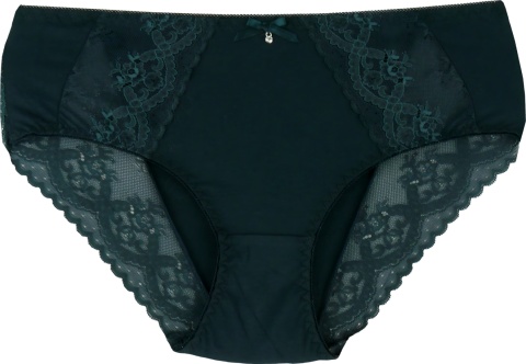 MAJTKI DAMSKIE KORONKOWE FIGI BAWEŁNIANE 2XL zielone 370