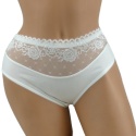 PEŁNE MAJTKI figi DAMSKIE Z KORONKĄ 291 ecru 2XL