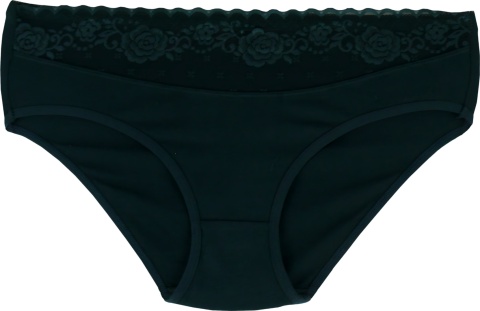 PEŁNE MAJTKI figi DAMSKIE Z KORONKĄ 291 zielone XL