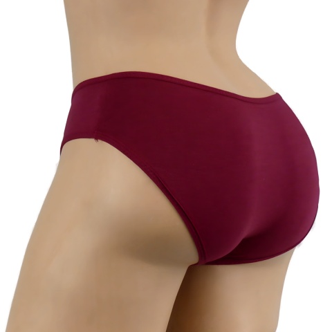 Stopki Jednolite Majtki Bawełniane Figi Młodzieżowe stópki L/XL bordowe