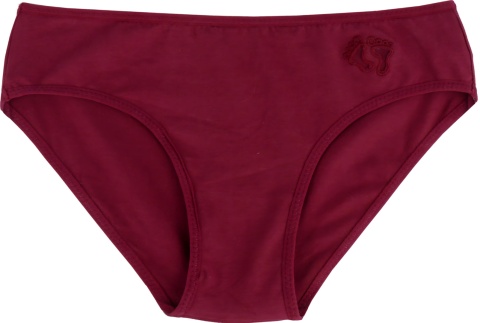 Stopki Jednolite Majtki Bawełniane Figi Młodzieżowe stópki L/XL bordowe