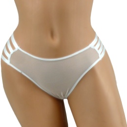 Sexowne majtki figi z paseczkami paski Białe XL E5125