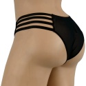 Sexowne majtki figi z paseczkami paski Czarne 3XL E5125