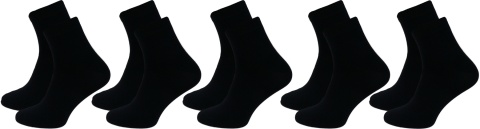 5x męskie CZARNE SKARPETY BAMBUSOWE AURA.VIA 39-42