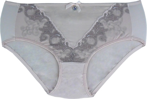 51528 ZMYSŁOWE PEŁNE DAMSKIE MAJTKI FIGI LANNY MODE 4XL pudrowe