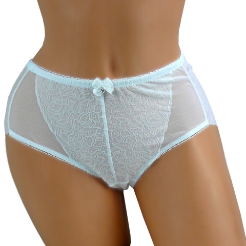 55910 ZMYSŁOWE PEŁNE DAMSKIE MAJTKI FIGI LANNY MODE XXL białe