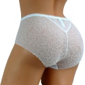 55910 ZMYSŁOWE PEŁNE DAMSKIE MAJTKI FIGI LANNY MODE XXL białe