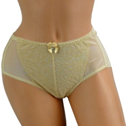 55910 ZMYSŁOWE PEŁNE DAMSKIE MAJTKI FIGI LANNY MODE XXL beżowe