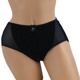 55910 ZMYSŁOWE PEŁNE DAMSKIE MAJTKI FIGI LANNY MODE XXL granatowe