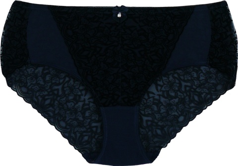 55910 ZMYSŁOWE PEŁNE DAMSKIE MAJTKI FIGI LANNY MODE XXL granatowe