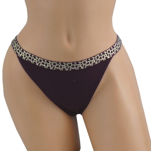 DYANA 9980 BAWEŁNIANE MAJTKI FIGI młodzieżowe S/M purpurowe