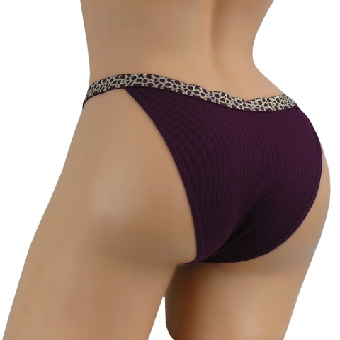 DYANA 9980 BAWEŁNIANE MAJTKI FIGI młodzieżowe S/M purpurowe