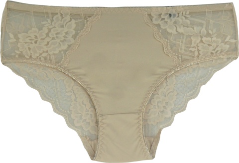 KAROMI DAMSKIE majtki KORONKOWE 6827 2XL beżowe