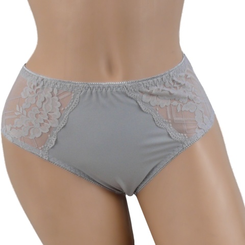 KAROMI DAMSKIE majtki KORONKOWE 6827 XL kawowe